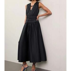 Roksanda Smocked Waist Maxi Dress size 14